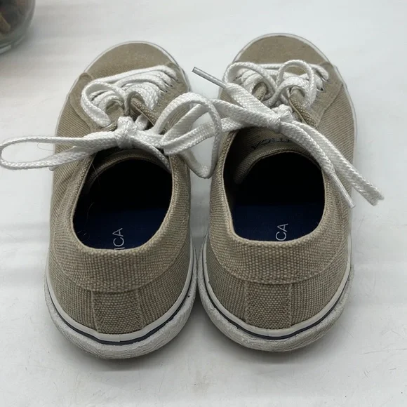 Nautica Tan Canvas Sneaker Size 7.5. SNK2653B - Picture 4 of 8